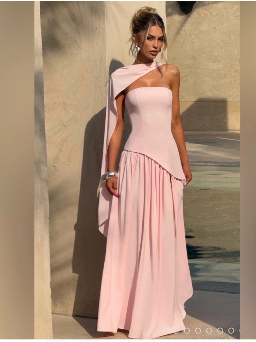 Baby boo Blush Pink Evening Gown